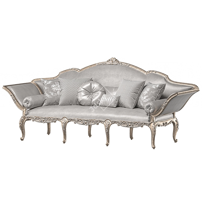 Luxury Italian Design Sofa 734 3D model image 2