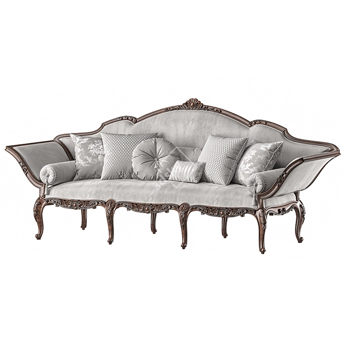 Luxury Italian Design Sofa 734 3D model image 3