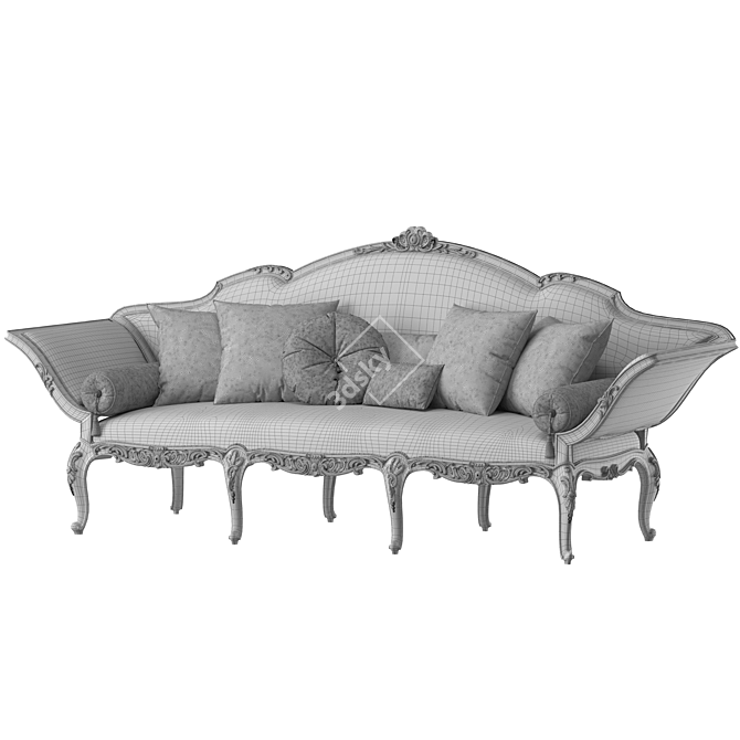 Luxury Italian Design Sofa 734 3D model image 4