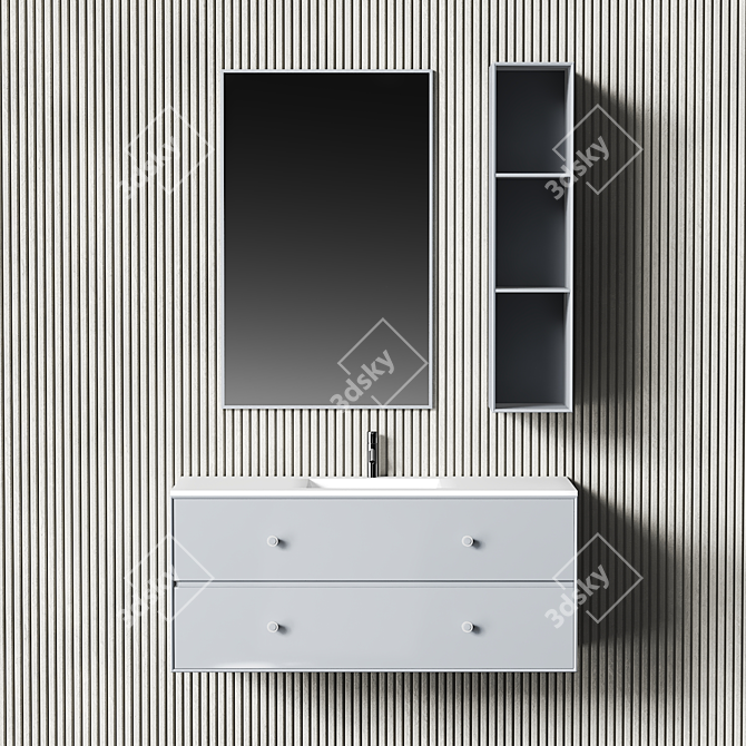 Montana Coffee Bathroom Furniture 3D model image 3