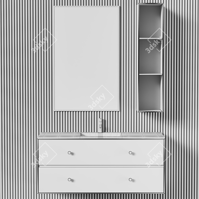 Montana Coffee Bathroom Furniture 3D model image 5