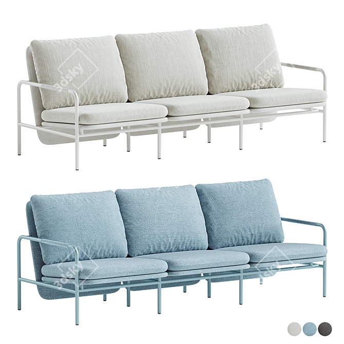 Modern Outdoor Sofa Model Corona 3D model image 1