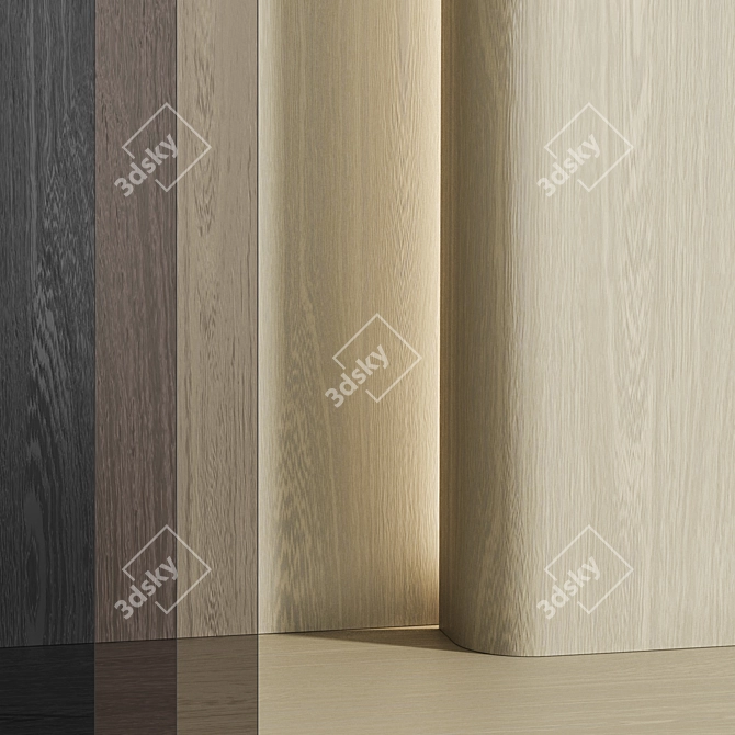 Wood Veneer Material Set 3D model image 2