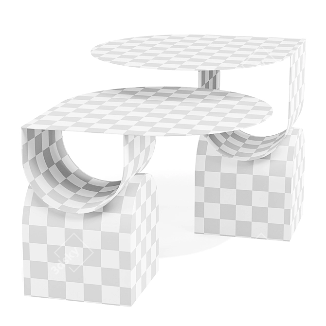 Vague Sculptural Coffee Tables 3D model image 5