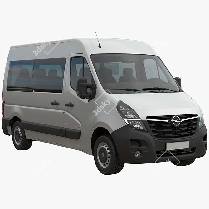 Opel Movano Minibus 2020 Restyling 3D model image 1