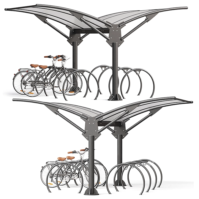 Twist Bike Parking Stand 3D model image 1