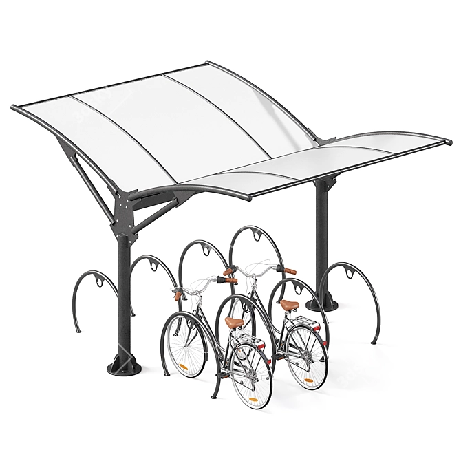 Twist Bike Parking Stand 3D model image 7