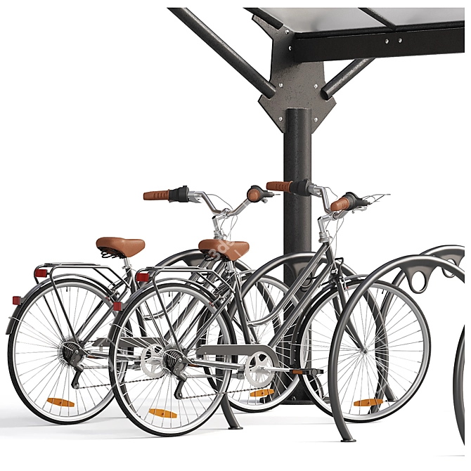 Twist Bike Parking Stand 3D model image 10