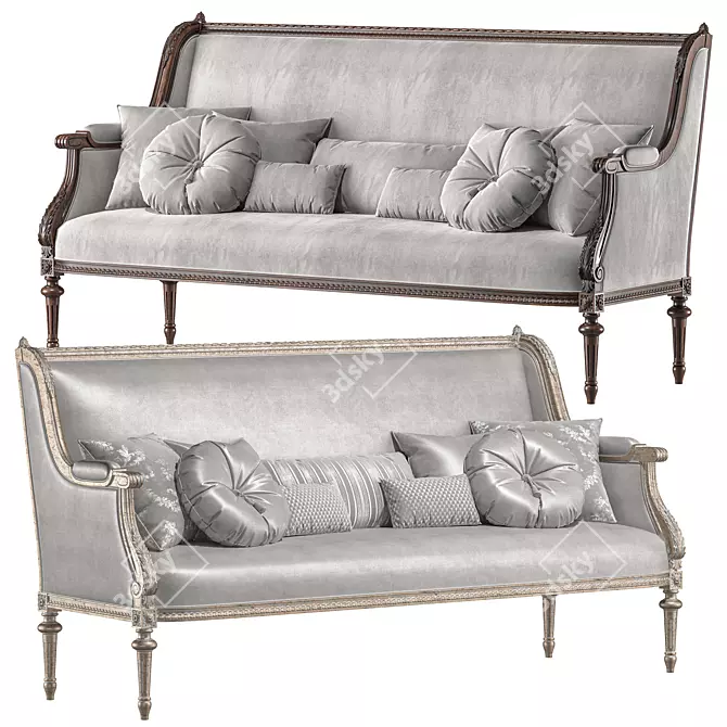 Elegant Chairish Sofa Art 6958 3D model image 1