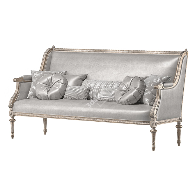 Elegant Chairish Sofa Art 6958 3D model image 2