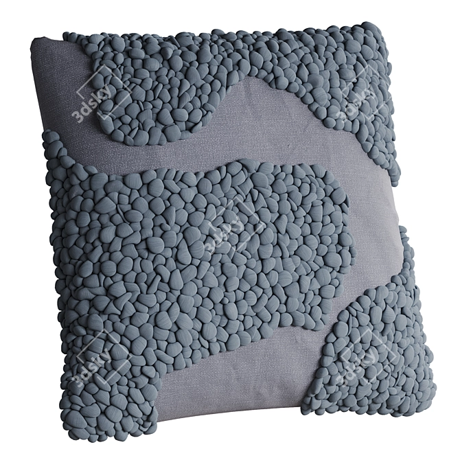 Sappa Wool-Trimmed Cotton Cushion Set 3D model image 3