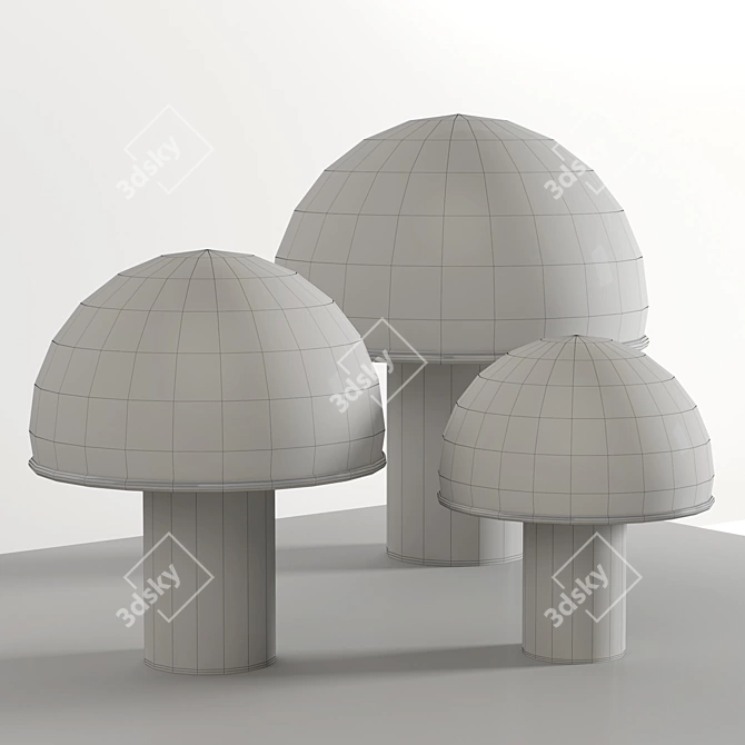 Elegant Onfale Table Light 3D model image 3