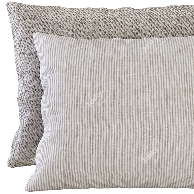 Cozy Pillow Decor Set 3D model image 2