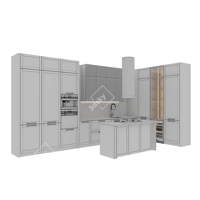  Kitchen 0228 Model Set 3D model image 7