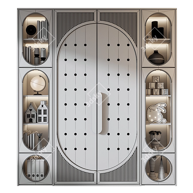 Modular Bookshelf GHS-2563 3D model image 3