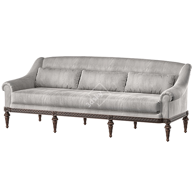 Elegant Fontenay Sofa: Luxurious Design 3D model image 2