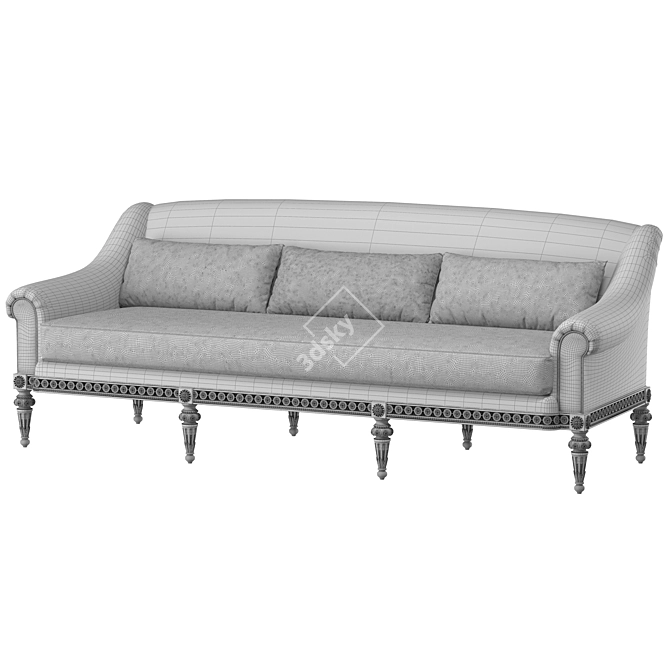 Elegant Fontenay Sofa: Luxurious Design 3D model image 4