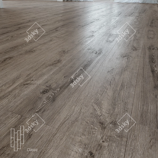 Exquisite Seichelles Oak Flooring Kit 3D model image 1