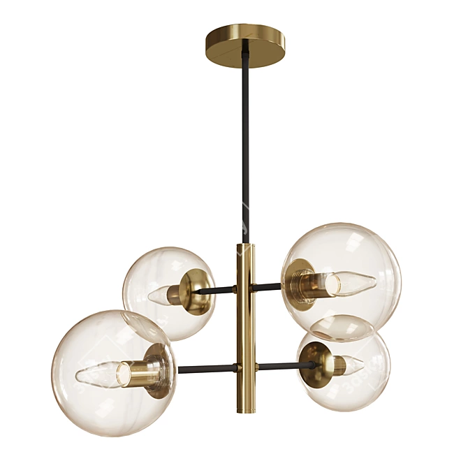 Citilux Lauren CL146243 Bronze Chandelier 3D model image 1