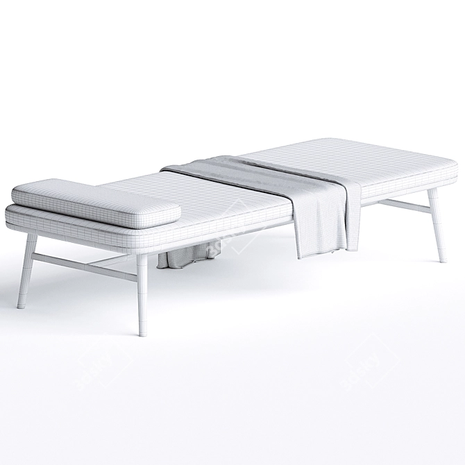 Modern Elegance Daybed 3D model image 3