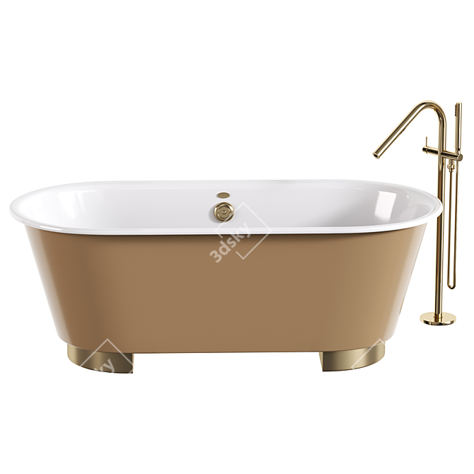 Luxury Chelsea Freestanding Bath 3D model image 1