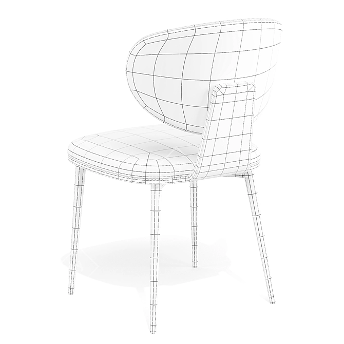 Olos Metal Dining Chair by Bonaldo 3D model image 7