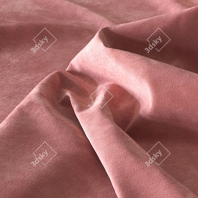 Luxury Velvet Fabric Seamless Texture 3D model image 3