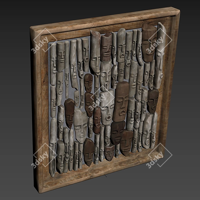 High-Quality Wood Panel Texture Kit 3D model image 5