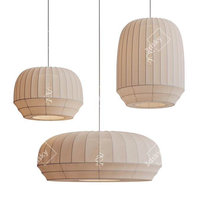 Tradition Pendant Lamp Set 0112 3D model image 1