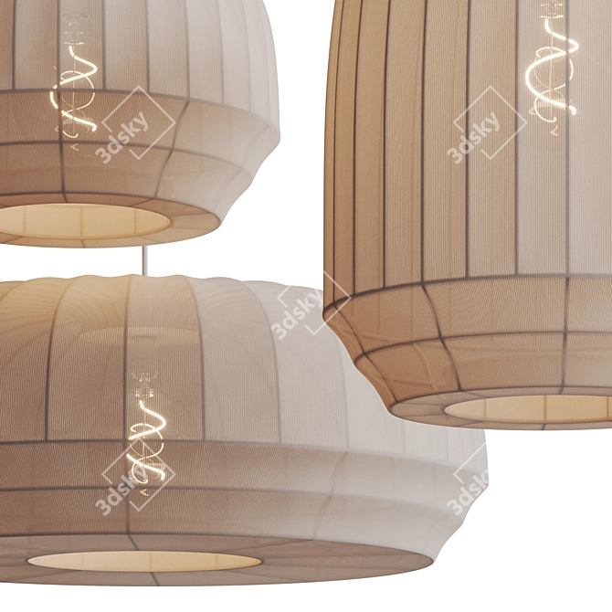 Tradition Pendant Lamp Set 0112 3D model image 7