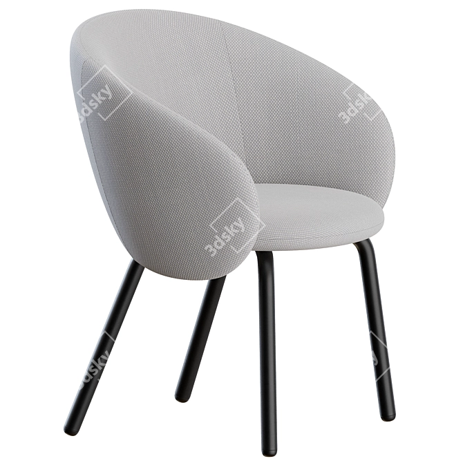 Miniforms Nebulona Dining Chairs Set 3D model image 6