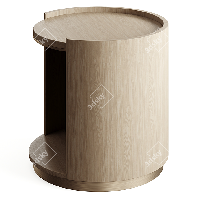 Title: YVES Bedside Table Elegance 3D model image 5