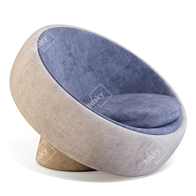 Bonaldo Globalove Armchair by Karim Rashid 3D model image 1