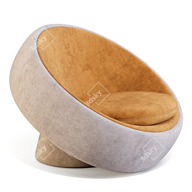 Bonaldo Globalove Armchair by Karim Rashid 3D model image 2