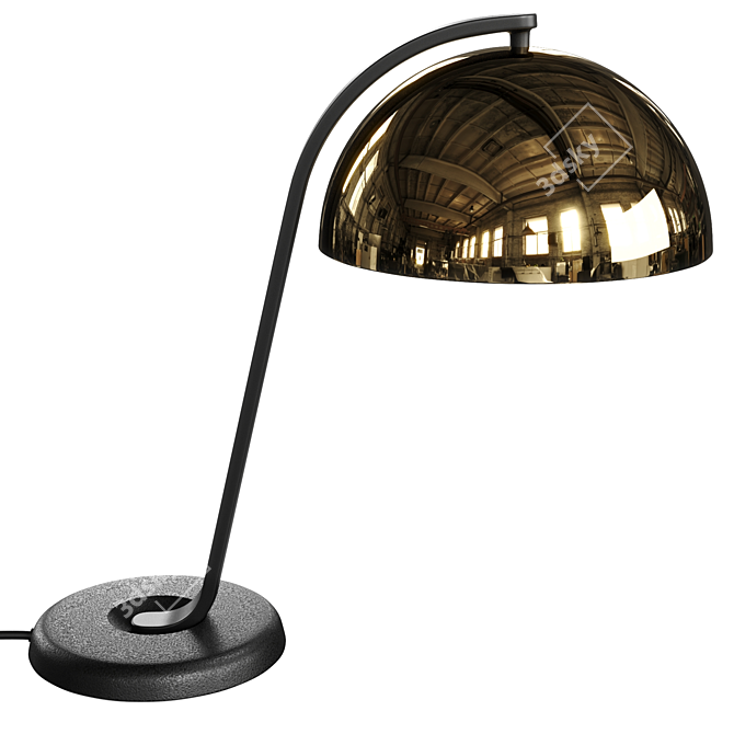 Sleek Cloche Table Lamp Design 3D model image 3