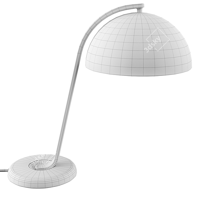 Sleek Cloche Table Lamp Design 3D model image 4