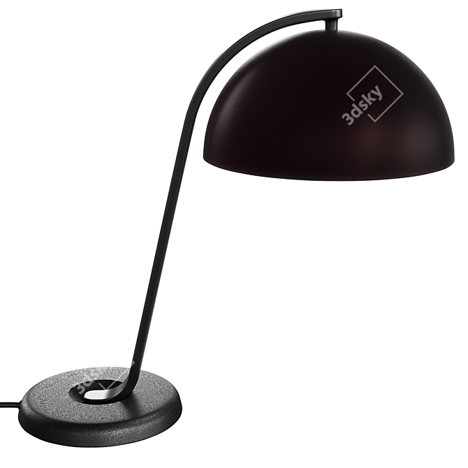 Sleek Cloche Table Lamp Design 3D model image 5