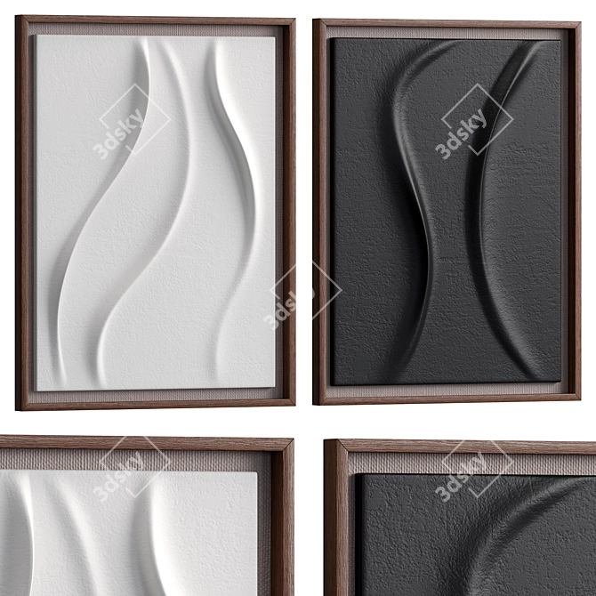 Dual Option Wall Art 14 3D model image 1