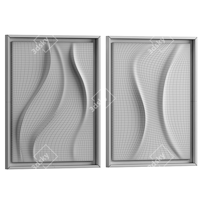 Dual Option Wall Art 14 3D model image 5