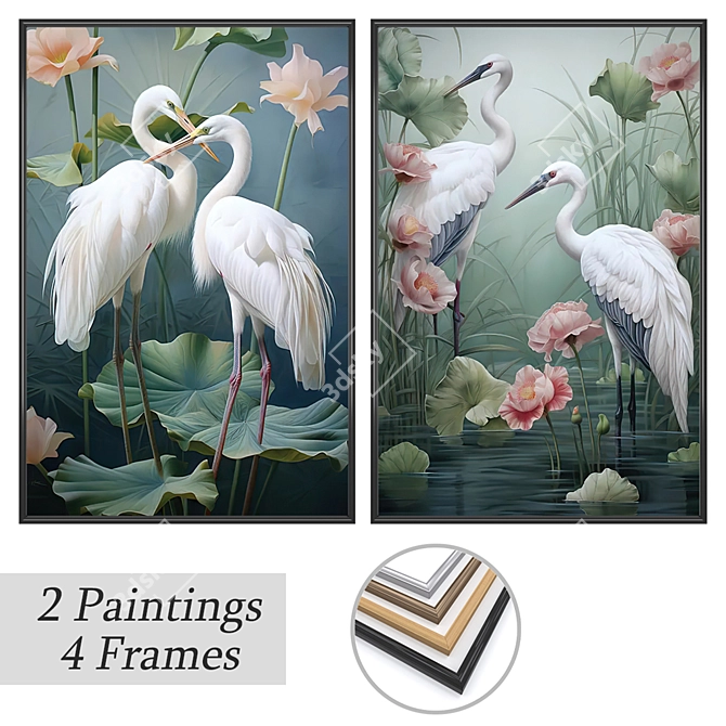 Artwork Set with Multi-frame Options 3D model image 1