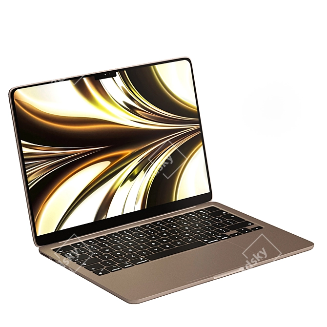 Apple MacBook Air 2022 3D Model 3D model image 2