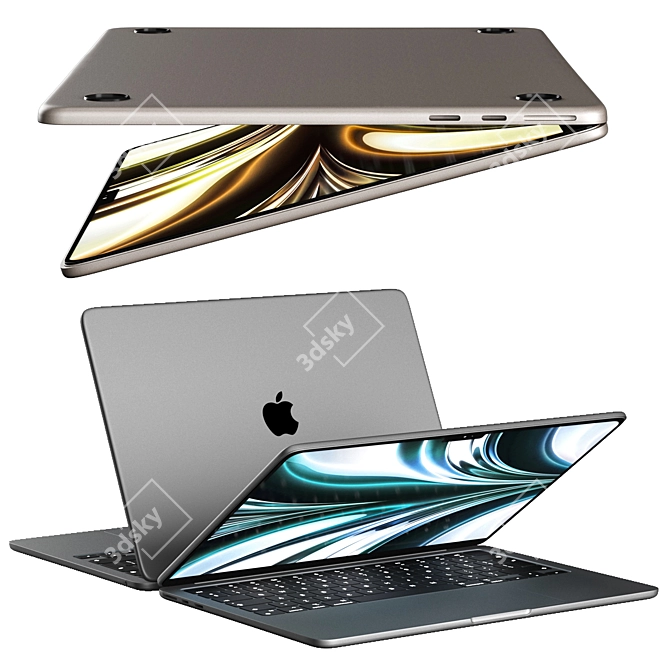 Apple MacBook Air 2022 3D Model 3D model image 4