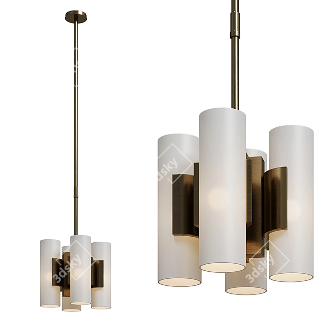 Modern Suspension Pendant Light 3D model image 1