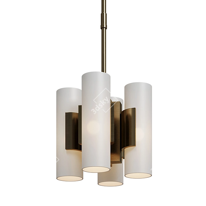 Modern Suspension Pendant Light 3D model image 2