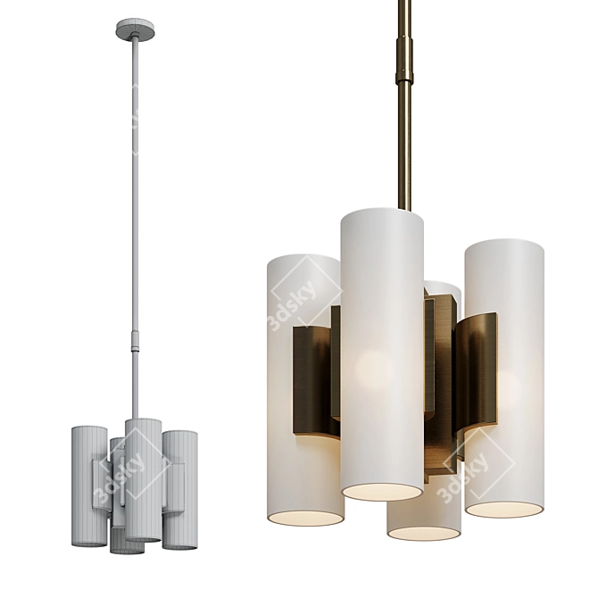 Modern Suspension Pendant Light 3D model image 5