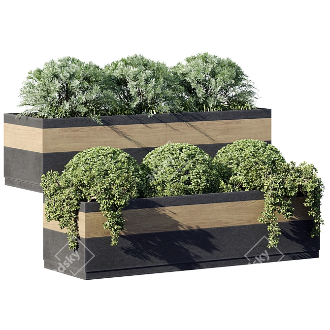 Outdoor Plant Collection Set 3D model image 1