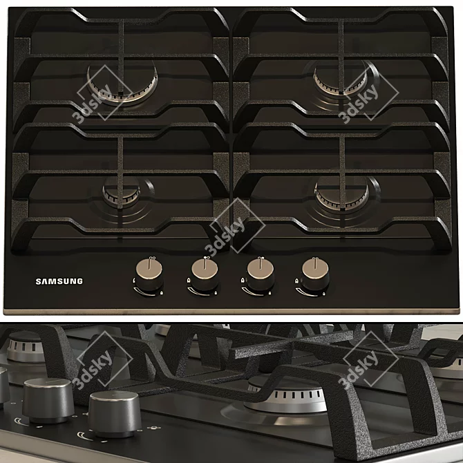 Samsung Kitchen Appliance Bundle 3D model image 5