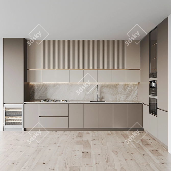 Modern Kitchen 3D Models Bundle 3D model image 6