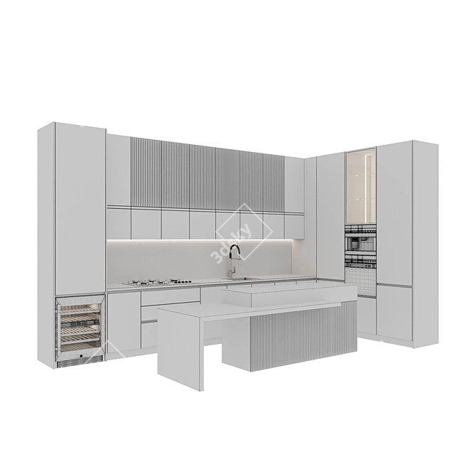 Modern Kitchen 3D Models Bundle 3D model image 7