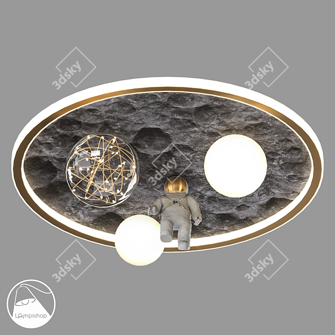 Modern Chandelier Cosmoboy Light Fixture 3D model image 1